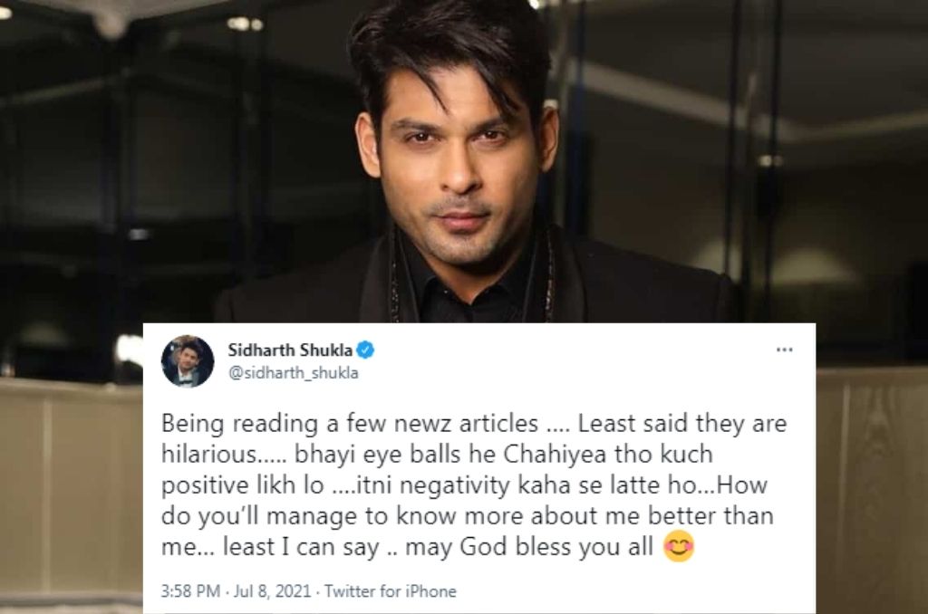 Sidharth Shukla shares tweet saying over break-up rumours with Shehnaaz